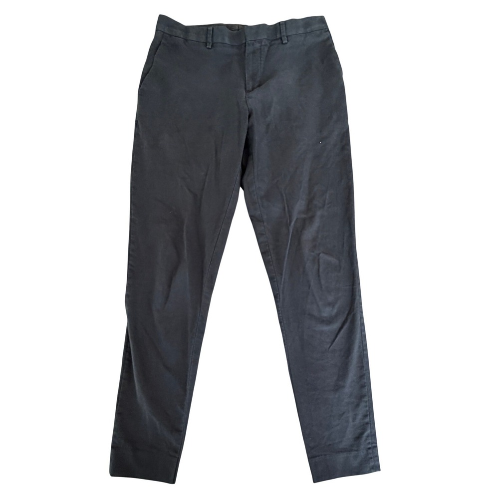 Banana Republic Mens Slim Fit Chino Pants 33x34 Charcoal Black Preppy Casual